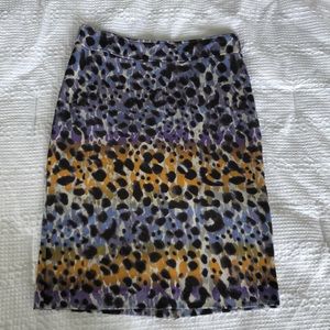 Leopard Print Pencil Skirt SZ2